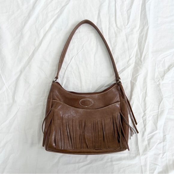 Handbags - Tommy Hilfiger brown fringe purse